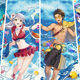 Fire Emblem characters slosh around in their swimsuits.